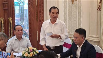 Thượng tướng Mai Quang Phấn phát biểu tại hội nghị Họ Mai Việt Nam