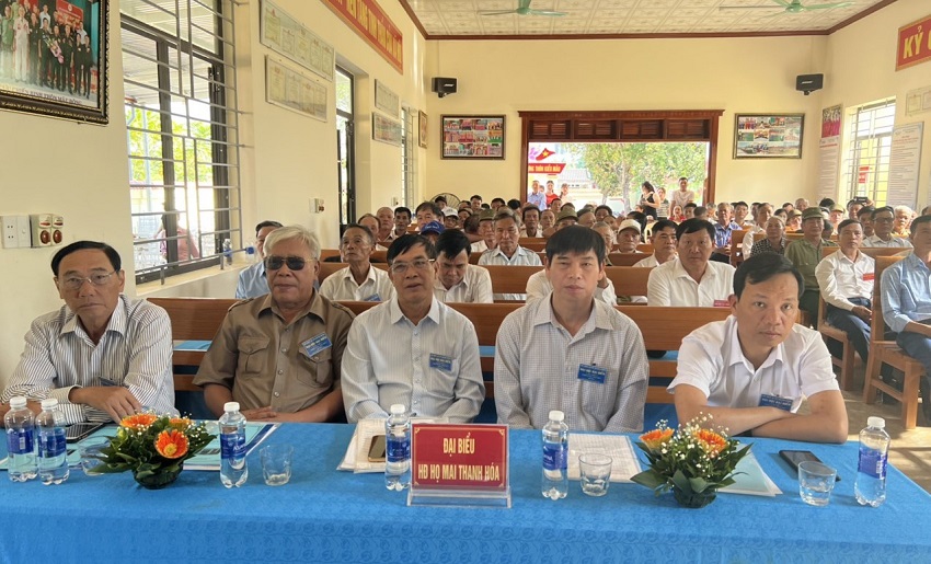 Đại hội đại biểu họ Mai Quảng Xương, Thanh Hóa lần thứ nhất, nhiệm kỳ 2022-2027