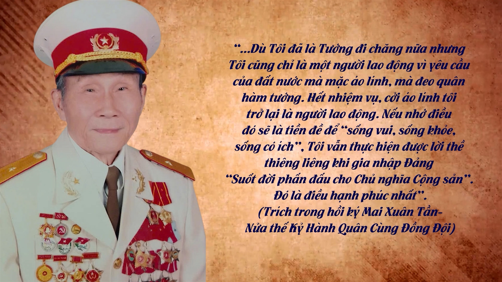 Hội đồng họ Mai thành phố Hồ Chí Minh sản xuất phim tài liệu:  THIẾU TƯỚNG MAI XUÂN TẦN NỬA THẾ KỶ HÀNH QUÂN CÙNG ĐỒNG ĐỘI