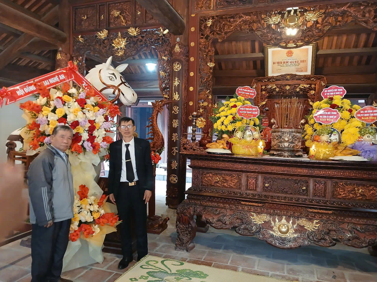 Uỷ ban Nhân dân huyện Nam Đàn tổ chức Lễ hội tại di tích Quốc gia đặc biệt Đền thờ Mai Hắc Đế.
