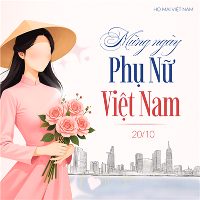 THƯ CHÚC MỪNG NHÂN DỊP KỶ NIỆM NGÀY PHỤ NỮ VIỆT NAM 20/10