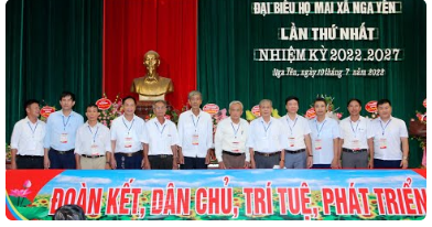 Đại hội đại biểu họ Mai xã Nga Yên lần thứ nhất nhiệm kỳ 2022-2027