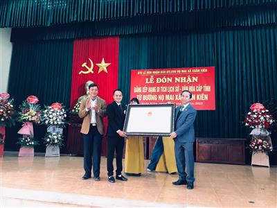 Từ đường Họ Mai Xuân Kiên, Xuân Trường, Nam Định: Đón nhận Bằng xếp hạng Di tích Lịch sử - Văn hóa cấp tỉnh