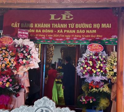 Lễ khánh thành từ đường họ Mai thôn Ba Đông, BLLLT HM tỉnh Hưng Yên tổ chức gặp gỡ giao lưu 17 Chi họ Mai tỉnh Hưng Yên