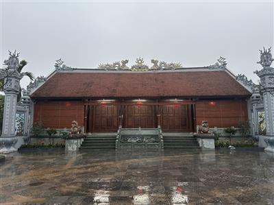 Sau một thời gian xây dựng, Từ đường họ Mai Xuân - Làng Quang Minh Chính Đại, xã Nga Điền, huyện Nga Sơn, tỉnh Thanh Hoá đã hoàn thiện