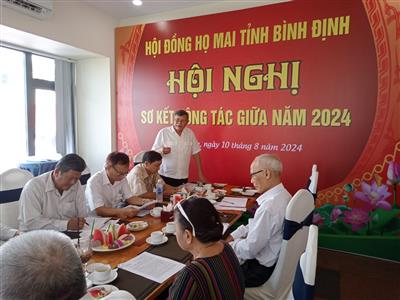 BÌNH ĐỊNH: phấn đấu đến cuối năm 2024 sẽ hoàn thành Đại hội họ Mai cấp huyện.